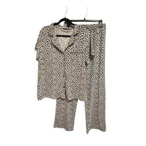 Tart Intimates Leopard Pajama Set Size Large
